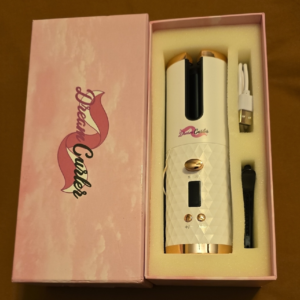 Automatic Hair Styler - White and Gold